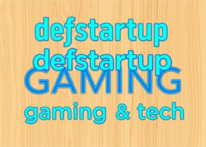 defstartup gaming tech – Exploring Modern Gaming Innovations, Startup Trends, and Future of Interactive Technology