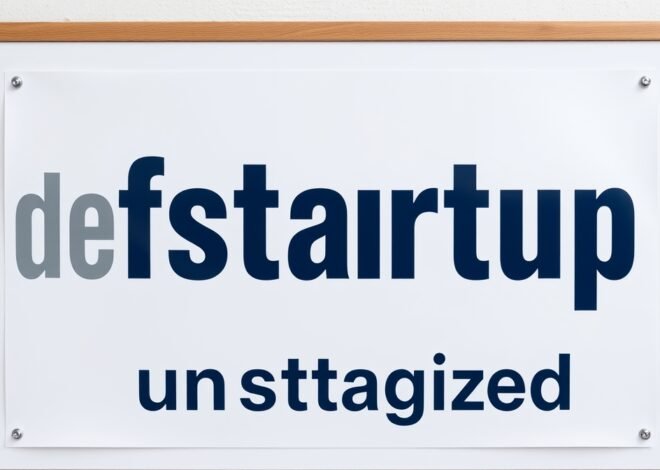 Defstartup Uncategorized: Innovative Ideas and Insights for Startups