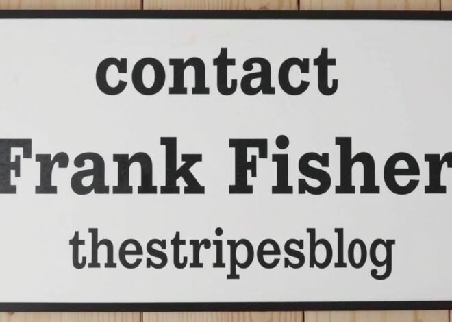 Trusted & Easy contact frank fisher thestripesblog Guide